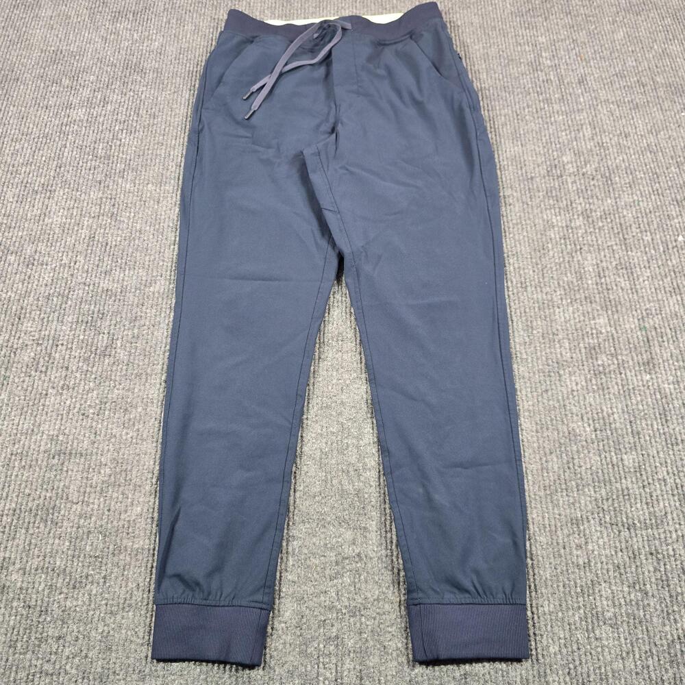 Birddogs Pants Mens Large Blue Jogger Microfiber Stretch Elastic Waist Casual